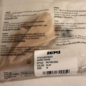 SKIMS Clay Micro Thong